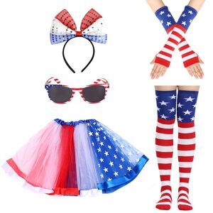 2111 4th Of July American Outfits Set, Independence Day Tutu &